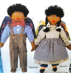 4279 HUBBARD 15'' DANNY & DENISE ANGEL DOLLS PATTERN